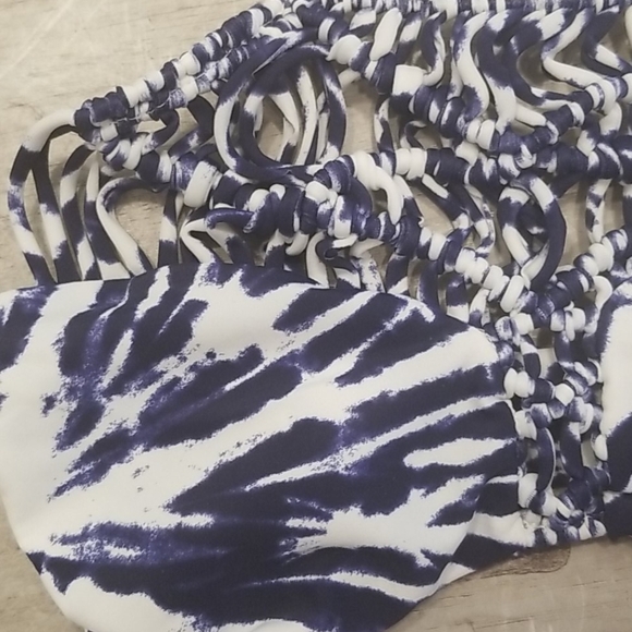 💕MIKOH💕 Waimea Macrame Bikini Wave Coastal Blue - Picture 14 of 16